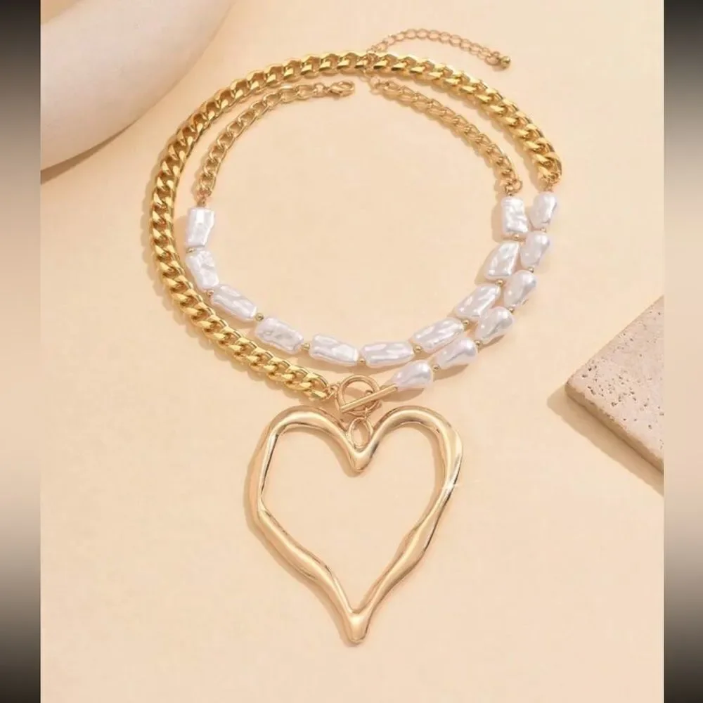 Heart necklace N790